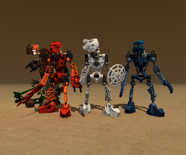 lego bionicle robot 3d model Lego Bionicle Robot Collection... by Blendem