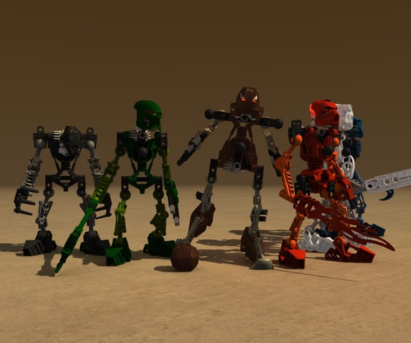 lego bionicle robot 3d model Lego Bionicle Robot Collection... by Blendem