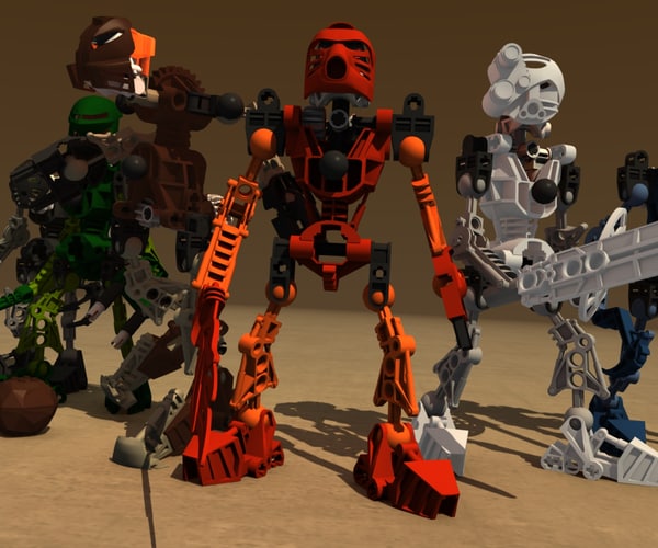 lego bionicle robot 3d model Lego Bionicle Robot Collection... by Blendem