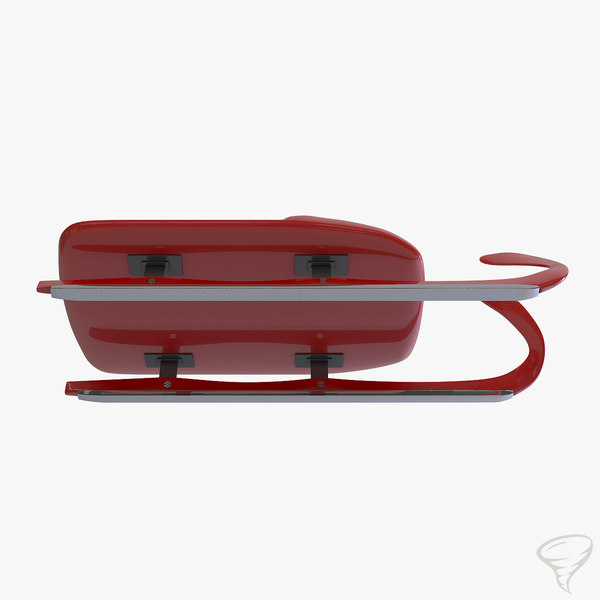 3d model luge sleds shoes