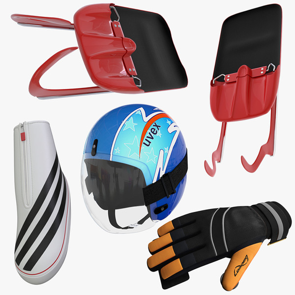 3d model winter olympic sports equipment