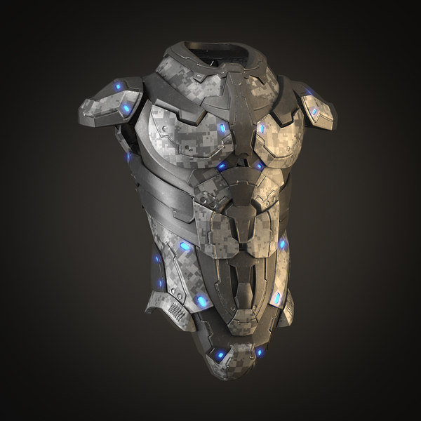 nano armor 3d model