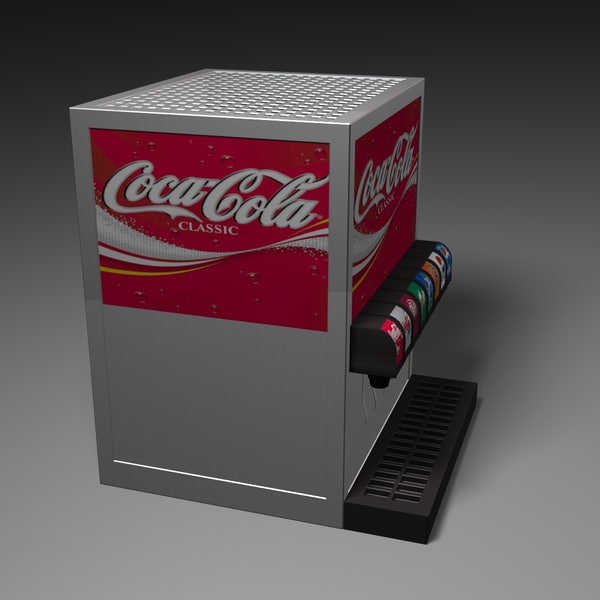 3d soda dispenser model