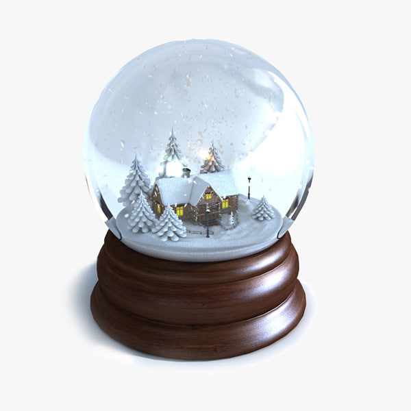 3d model of snow globe animations 3d model of snow globe animations