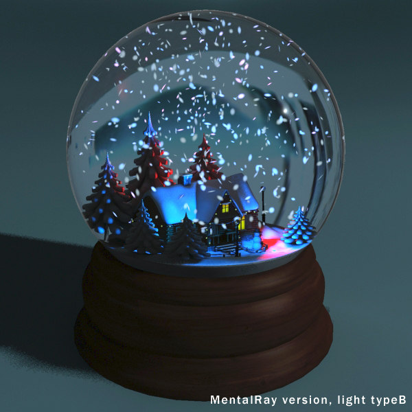3d model of snow globe animations 3d model of snow globe animations