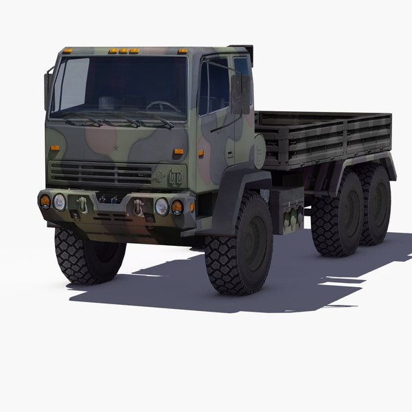 3d m1083 army truck mtv model