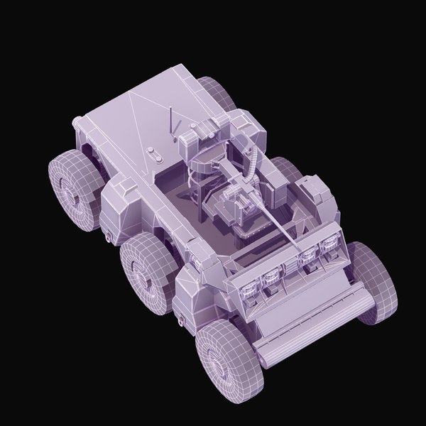 crusher military robotics reconnaissance 3d max