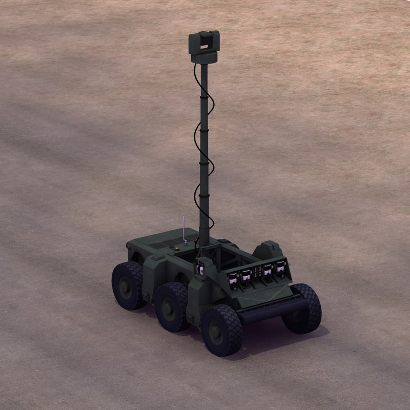 crusher vehicle robot ugv 3ds
