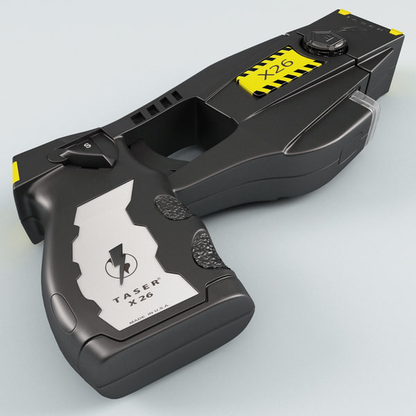 realistic police stun gun 3d max