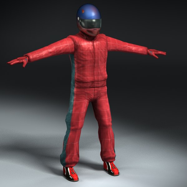 3d racing driver details