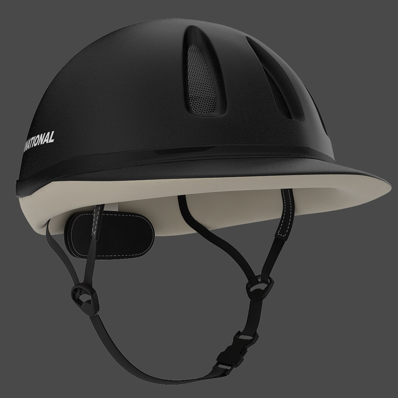 3dsmax equestrian helmet