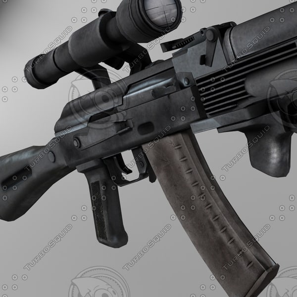 kalashnikov ak 103 assault rifle 3d model