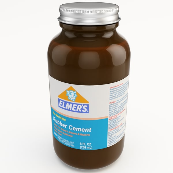 3d rubber cement model