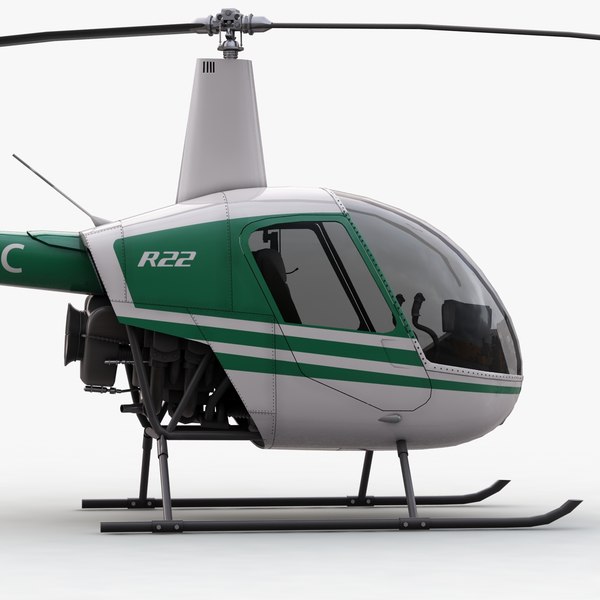 3d model of robinson r22 helicopter