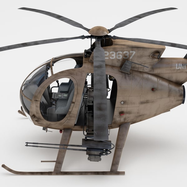 ah-6 little bird 2 3d model - AH-6 Little Bird 2... by 3d_molier