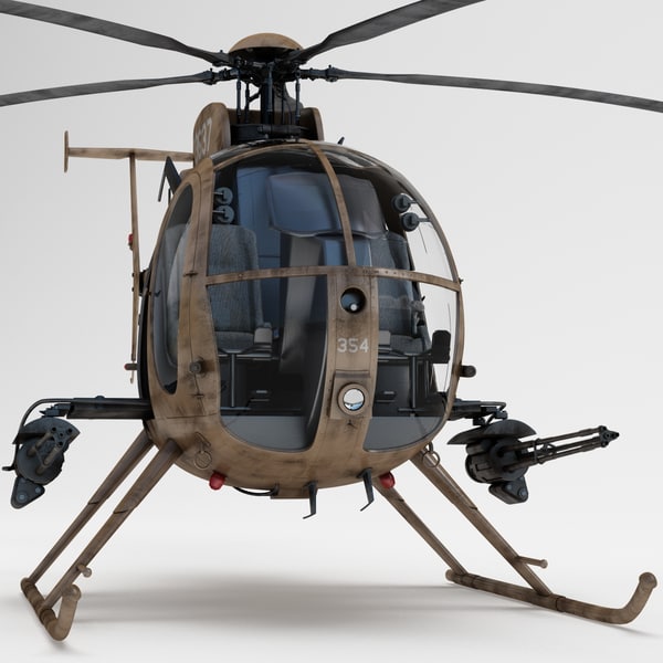 ah-6 little bird 2 3d model - AH-6 Little Bird 2... by 3d_molier