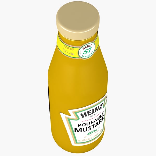 3dsmax mustard bottle heinz