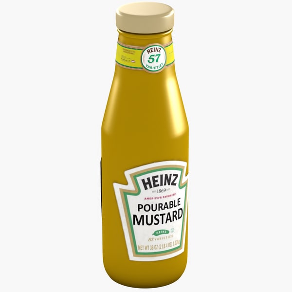 3dsmax mustard bottle heinz