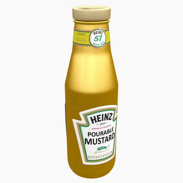 3dsmax mustard bottle heinz