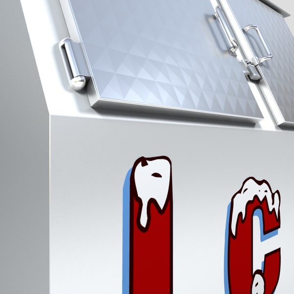 3d model of ice box