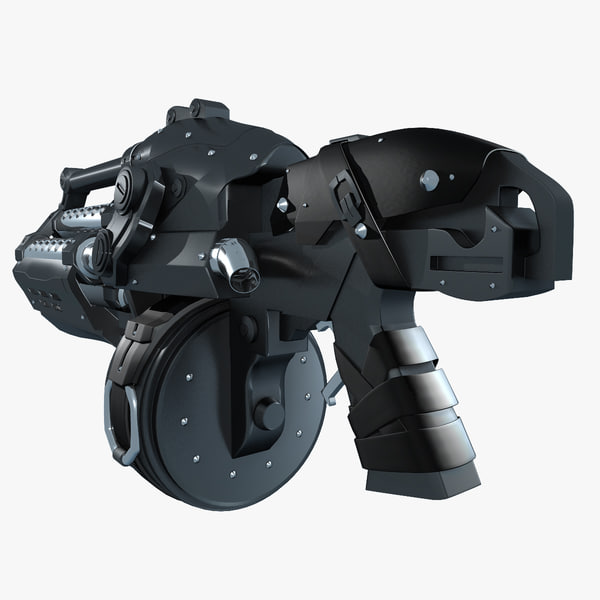 3d obj gun gears war grenade launcher
