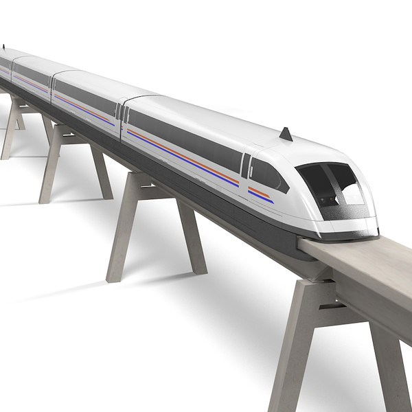 3ds max maglev train shanghai