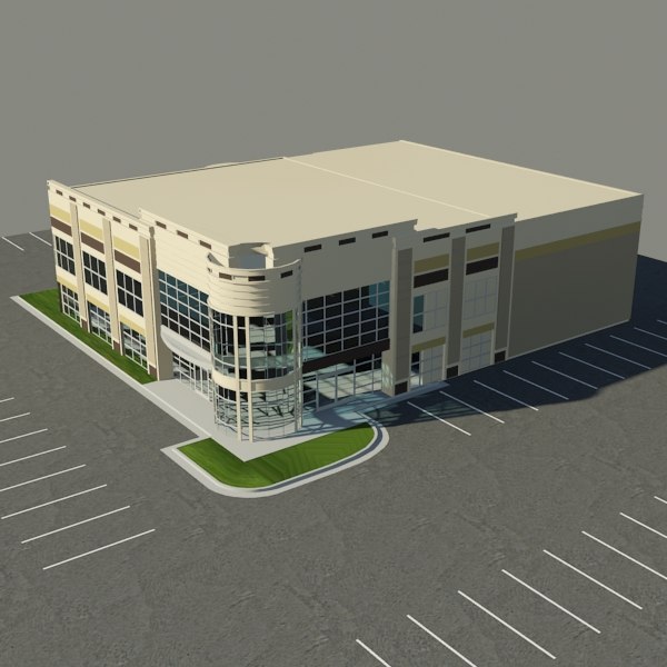 car dealership 3d model