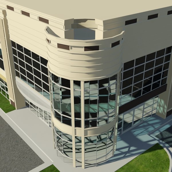 car dealership 3d model