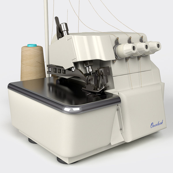overlock sewing machine 3d model