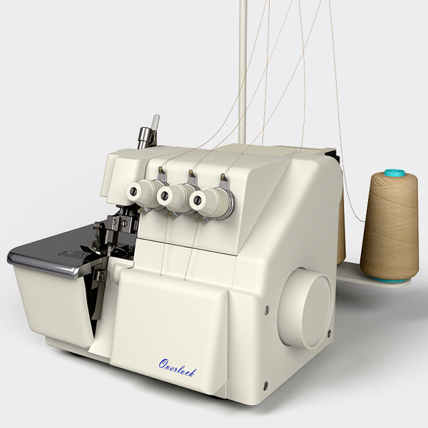 overlock sewing machine 3d model
