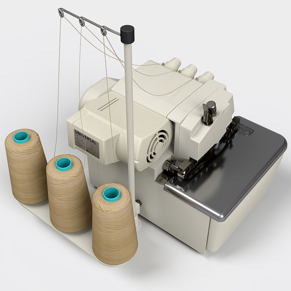 overlock sewing machine 3d model