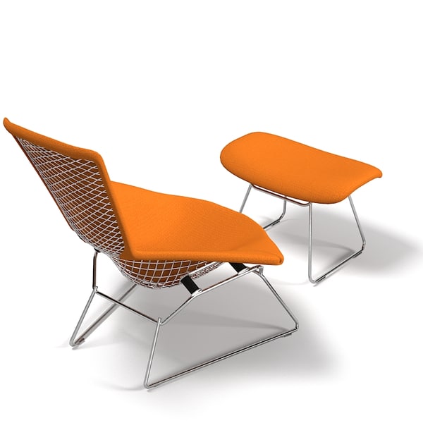 knoll bertoia lounge chair 3d model