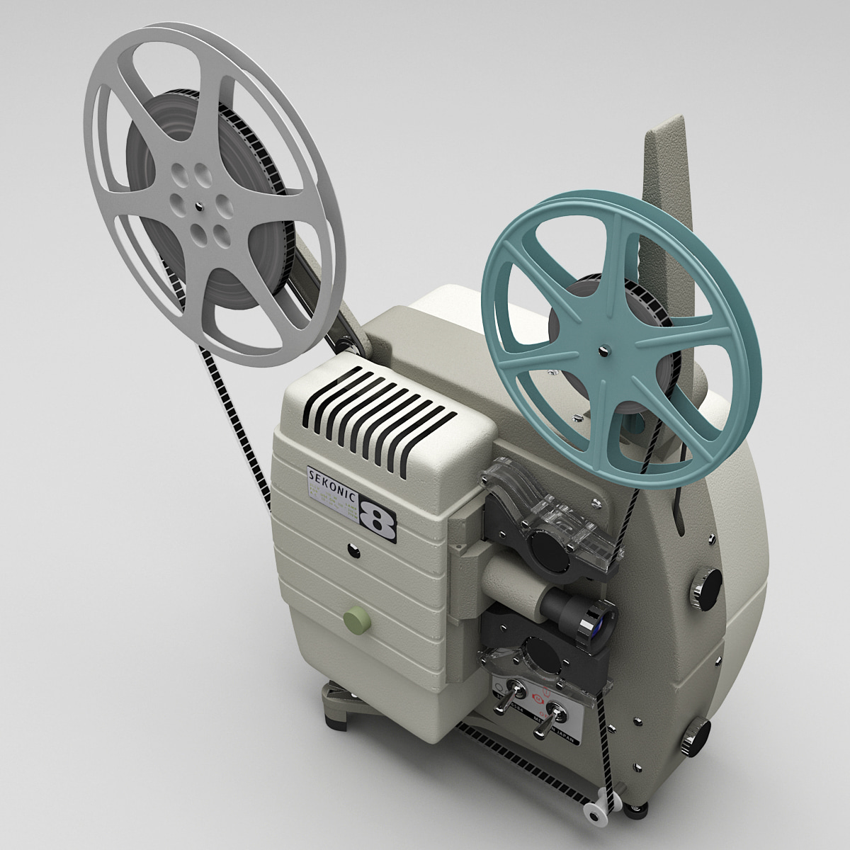 3d model vintage projector sekonic 30c
