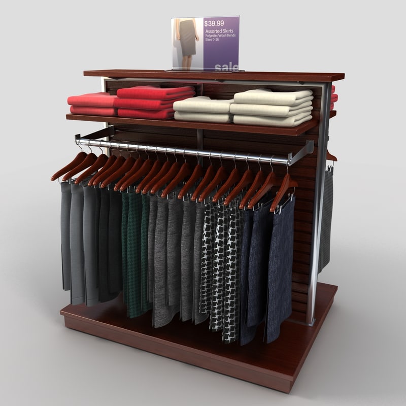 women s skirt display 3d model