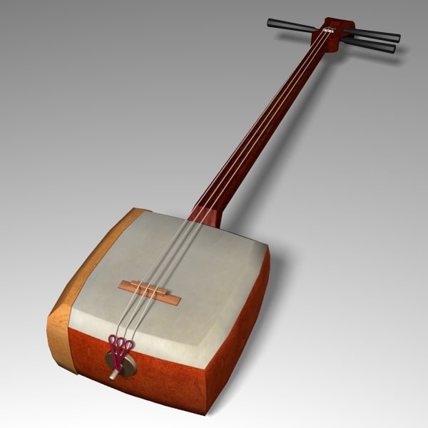 shamisen 3d max