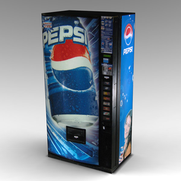 pepsi vending machine 3d max