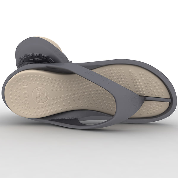 sandals crocs 3d model