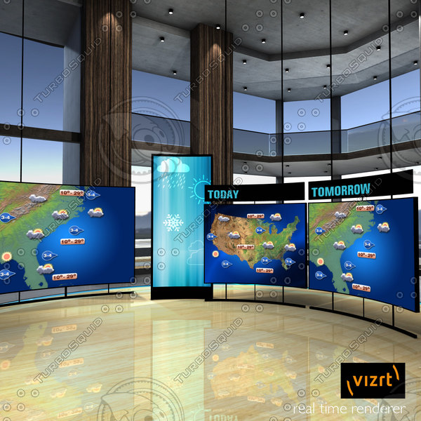3d max virtual set weather studio