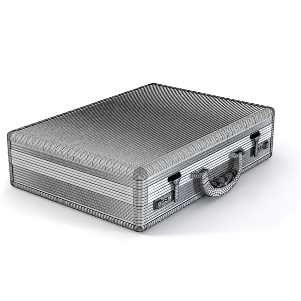 3ds max code aluminum briefcase