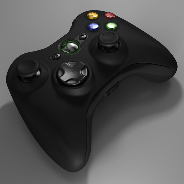 xbox 360 controller 3d c4d