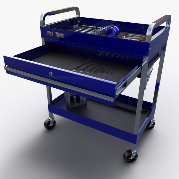 utility cart tools 3d max