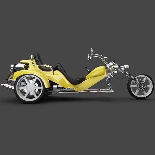 3d model trike motorcycle