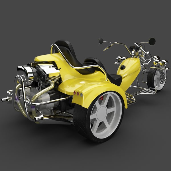 3d model trike motorcycle