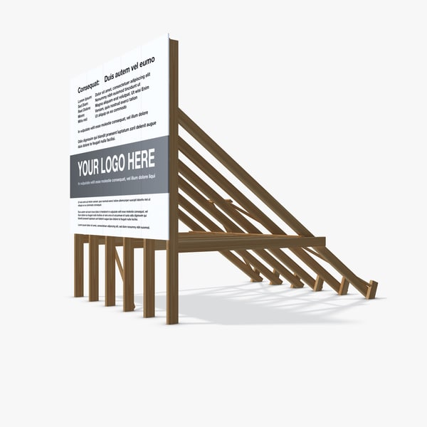 billboard construction arch viz 3d c4d