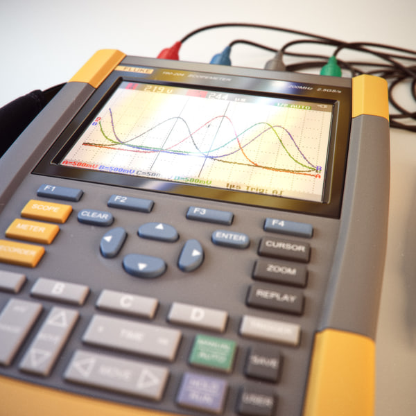 multimeter fluke 190 204 3d model