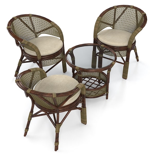 x wicker garden furniture set