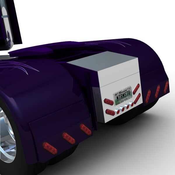 cabover truck decepticon 3d model