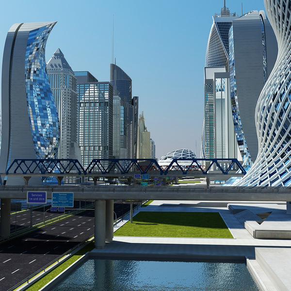 definition cityscape 3d model