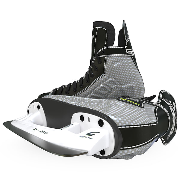 ice hockey skates graf 3d model