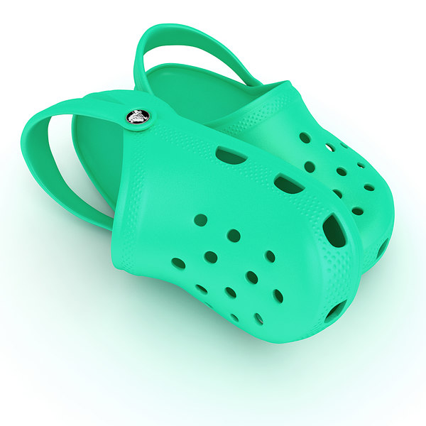 3d crocs shoes sandals clogs model